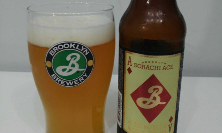 Sorachi ACE van Brooklyn Brewery fles en glas